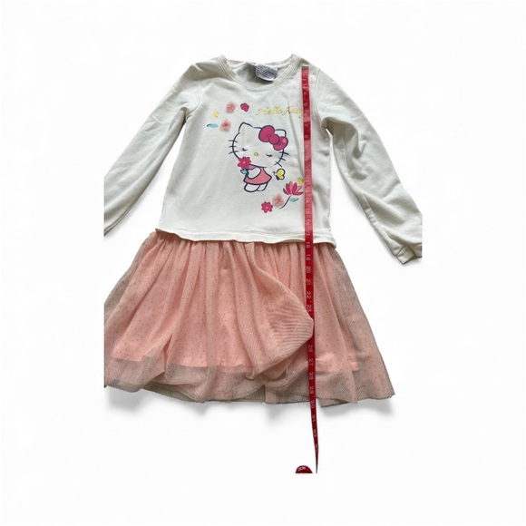 Hello Kitty Long Sleeve Dress with Pink Tulle Skirt - Picture 4 of 7